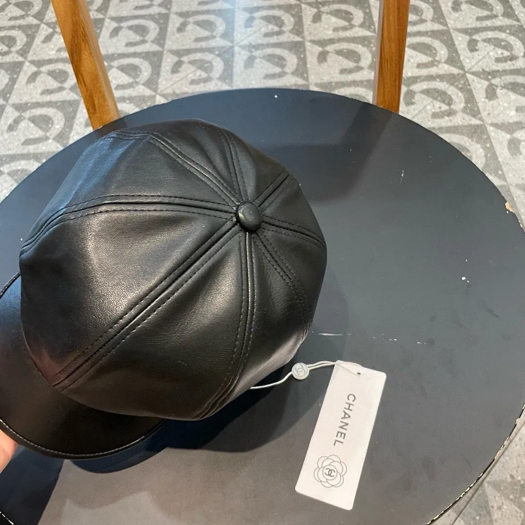 Baker Boy Cap In Tortilla Brown Calfskin 419446 view 5