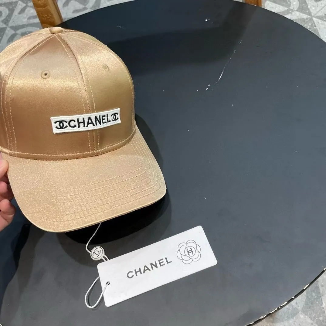 Baseball Hat In Gold Silk Satin 404866 view 4