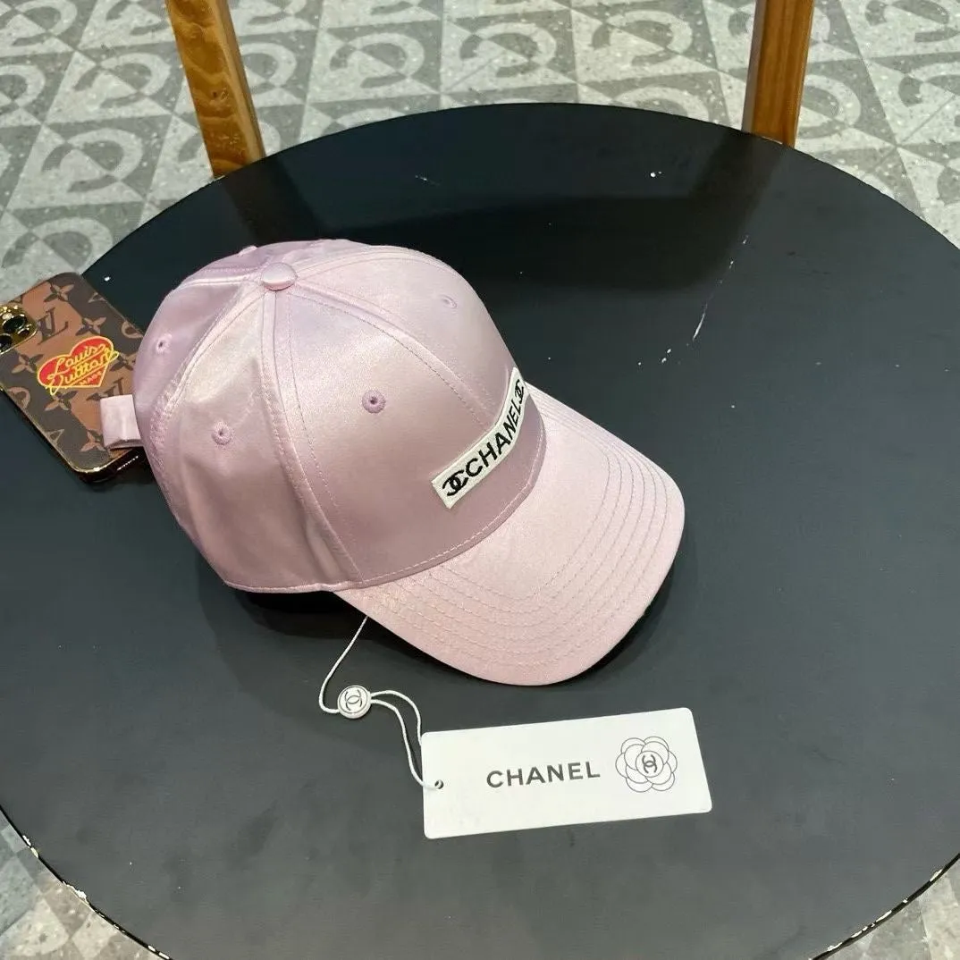 Baseball Hat In Light Pink Silk Satin 404864 view 3