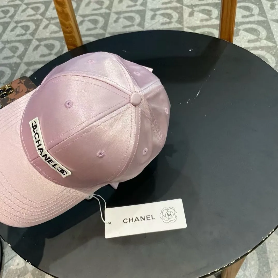 Baseball Hat In Light Pink Silk Satin 404864 view 5