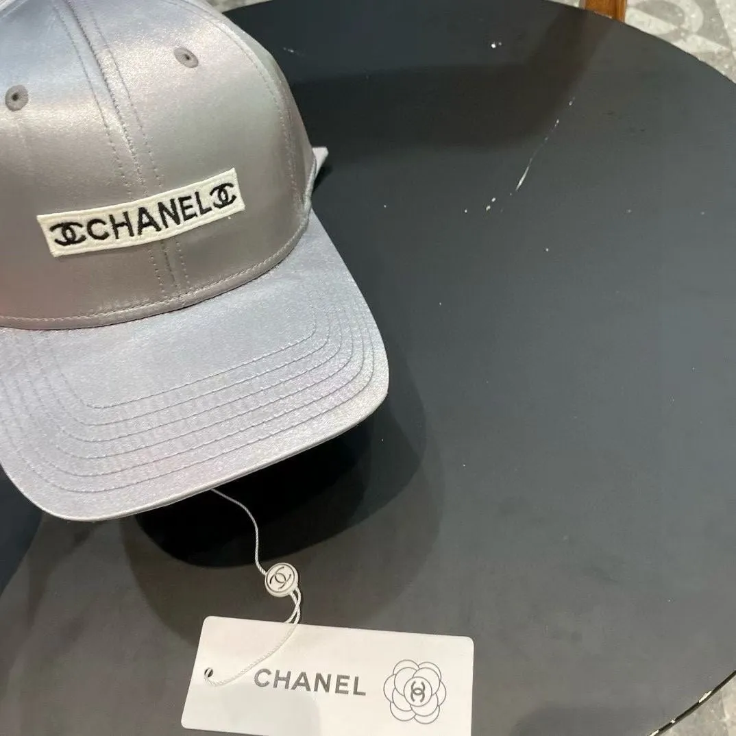 Baseball Hat In Silver Silk Satin 404865 view 5