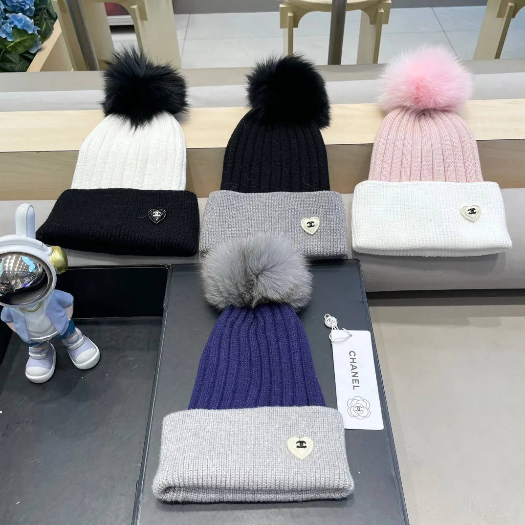 Beanie Hat In Berry Blue Mix Light Gray Wool 421052 view 8
