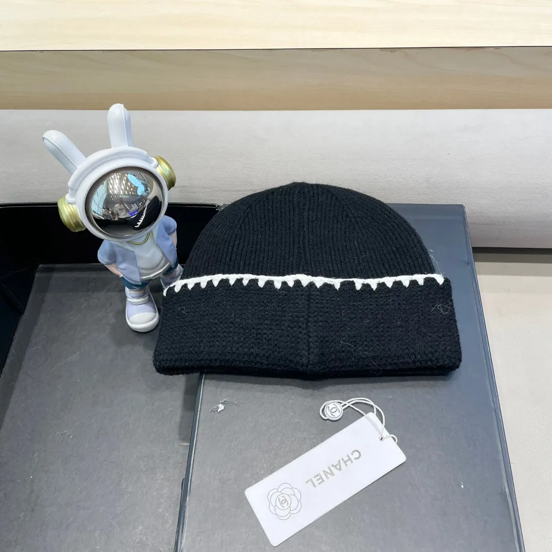 Beanie Hat In Black Wool 419778 view 4