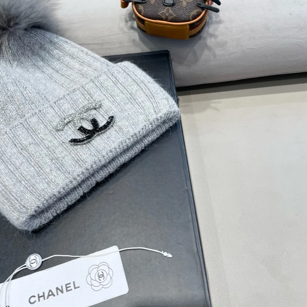 Beanie Hat In Cloud Gray Wool 426235 view 6