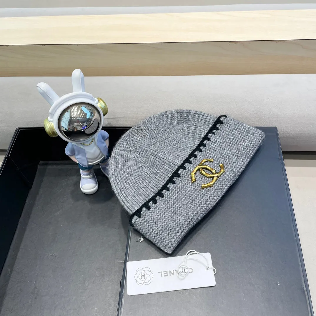Beanie Hat In Coal Gray Wool 419780 view 3