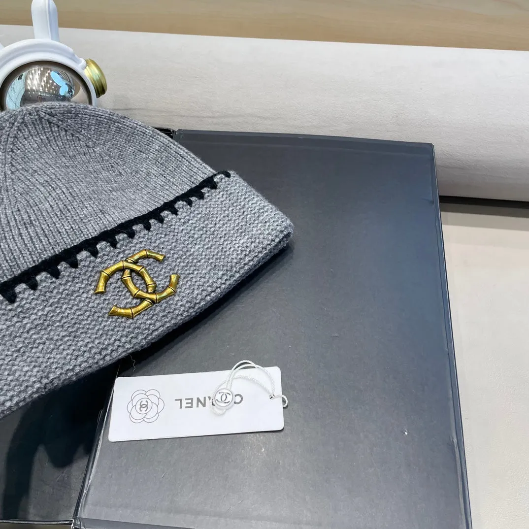Beanie Hat In Coal Gray Wool 419780 view 5