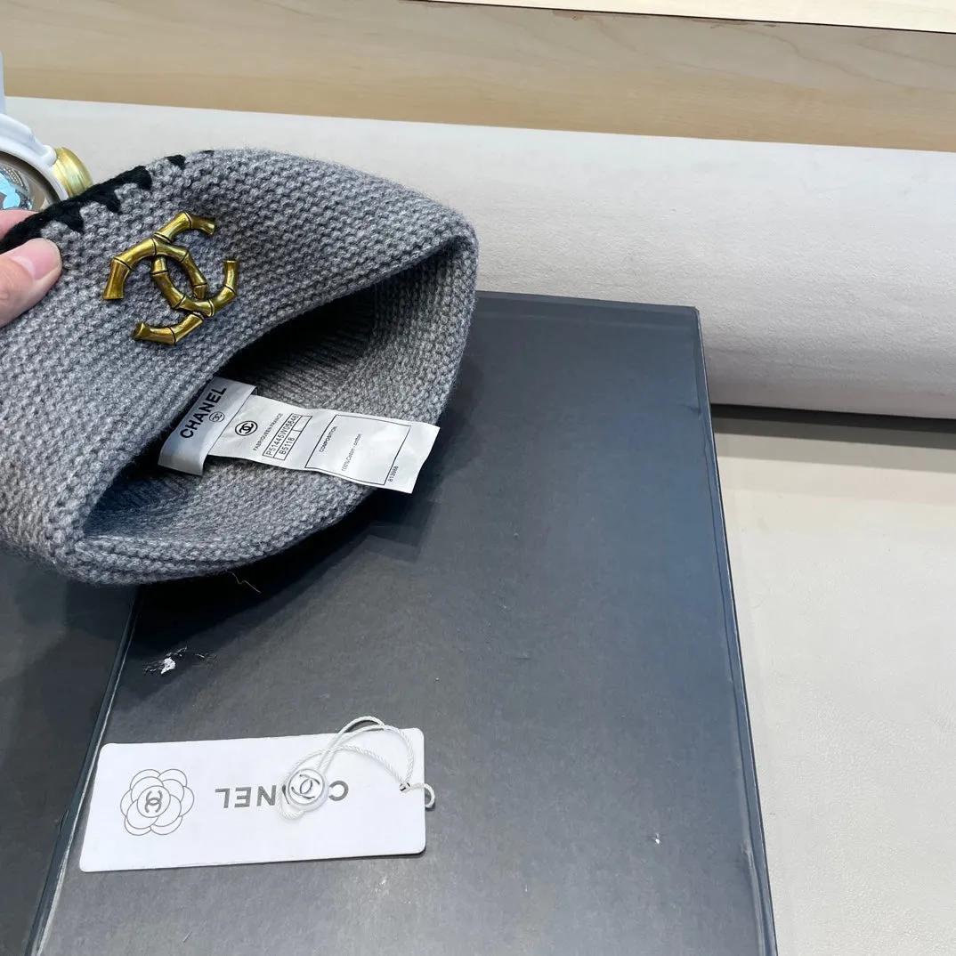 Beanie Hat In Coal Gray Wool 419780 view 6