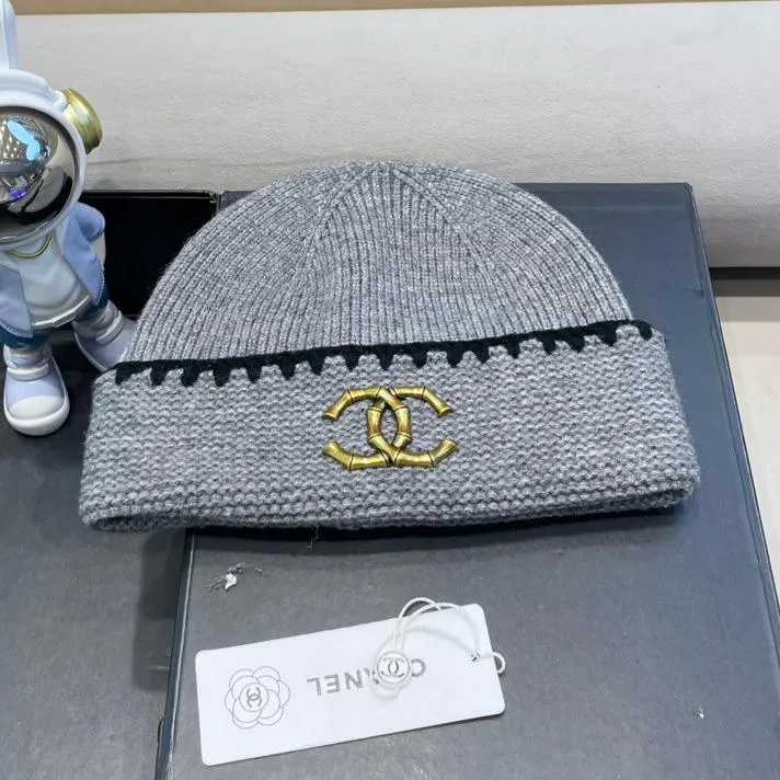 Beanie Hat In Coal Gray Wool 419780 view 8