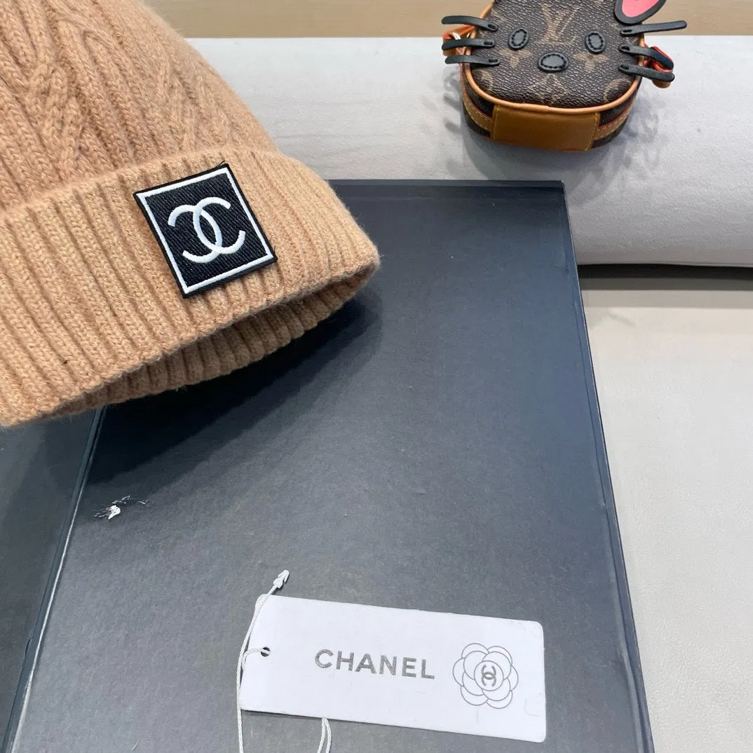 Beanie Hat In Sepia Tan Wool 422177 view 6