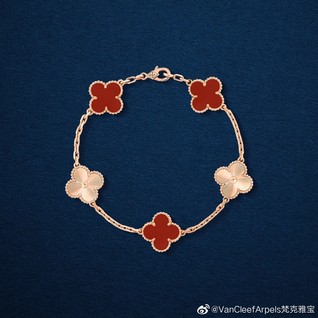 Alhambra Clover Bracelet Red view 2