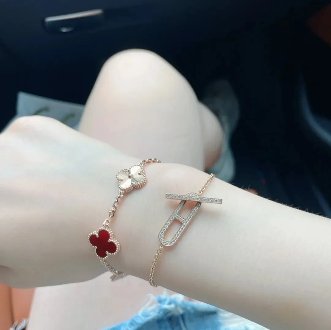 Alhambra Clover Bracelet Red view 4