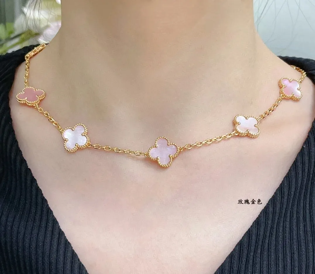 Alhambra Pink Shell Necklace view 4