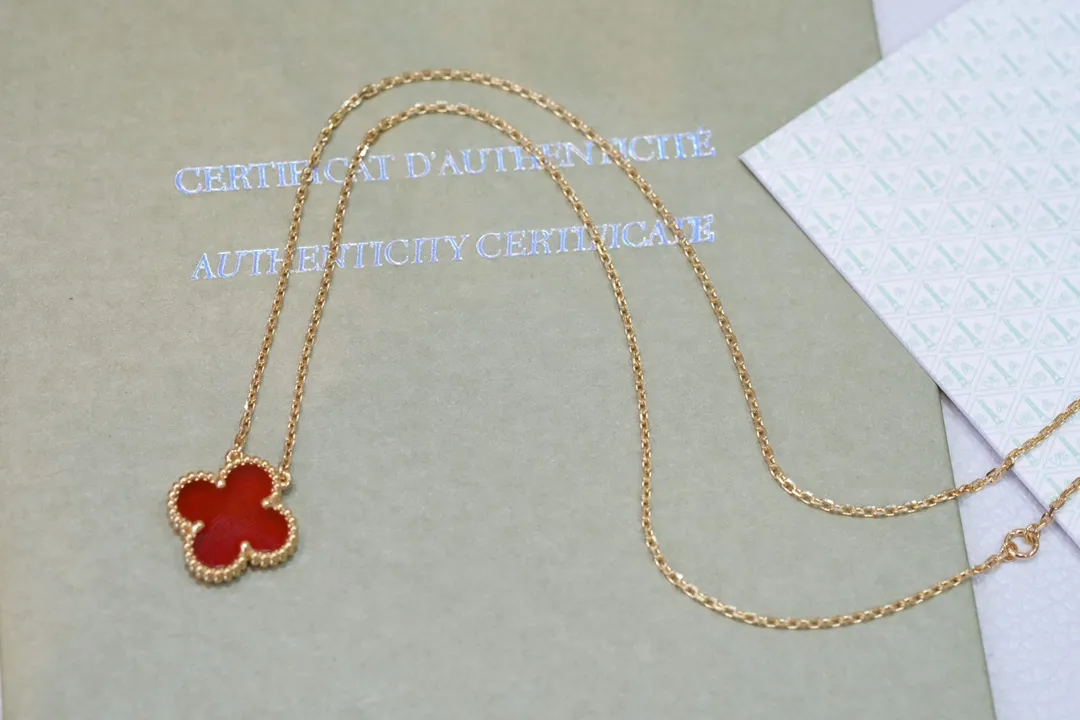 Alhambra Red Cornelian Necklace view 5