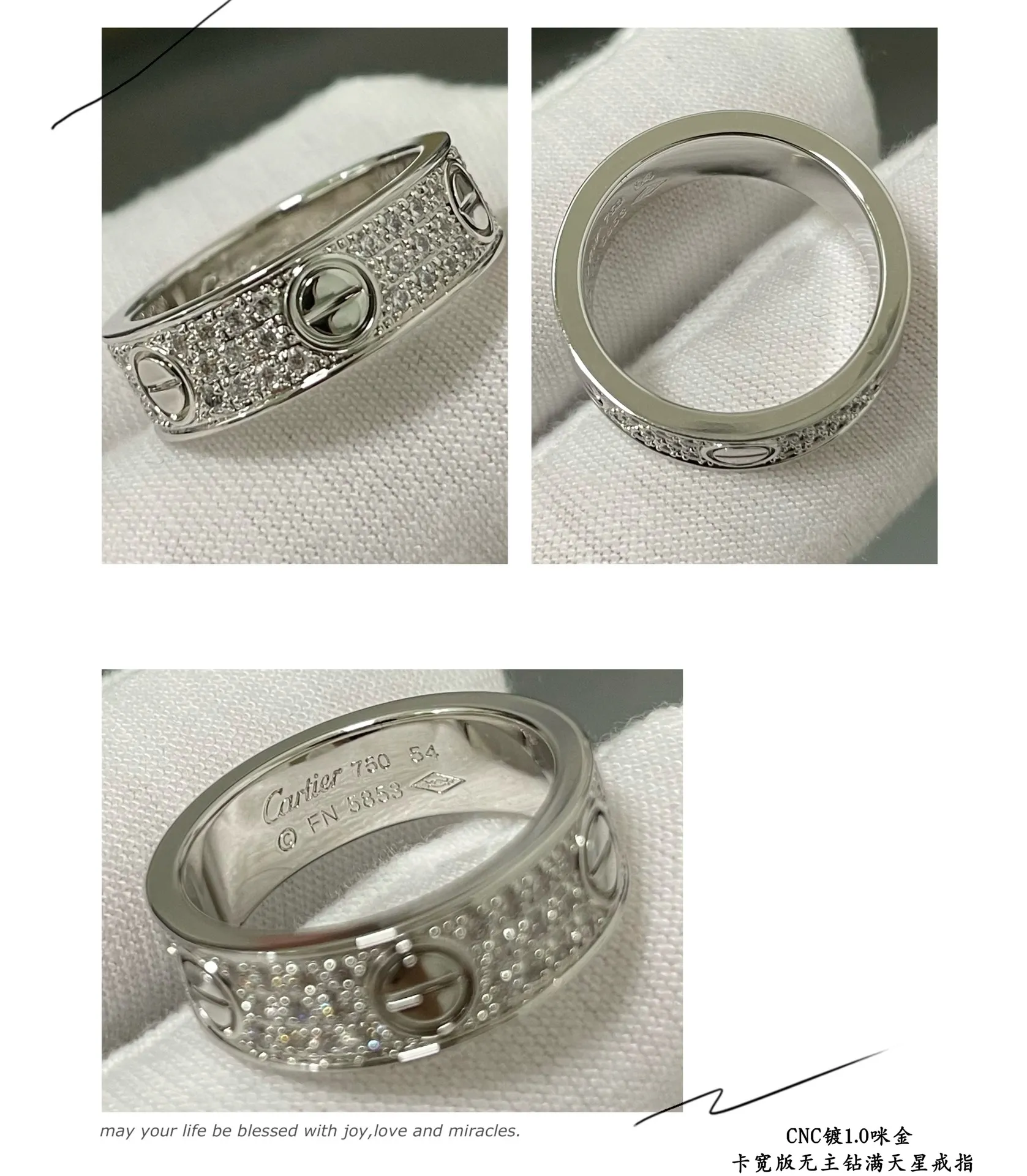 All-Stone Wide Ring view 7