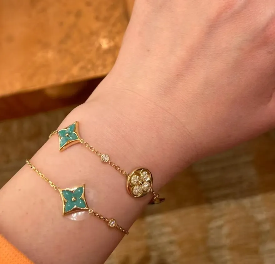 Amazonite Four-Flower Bracelet view 3