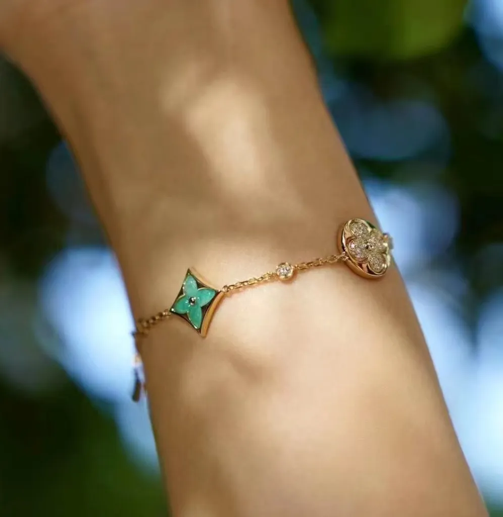 Amazonite Four-Flower Bracelet view 4