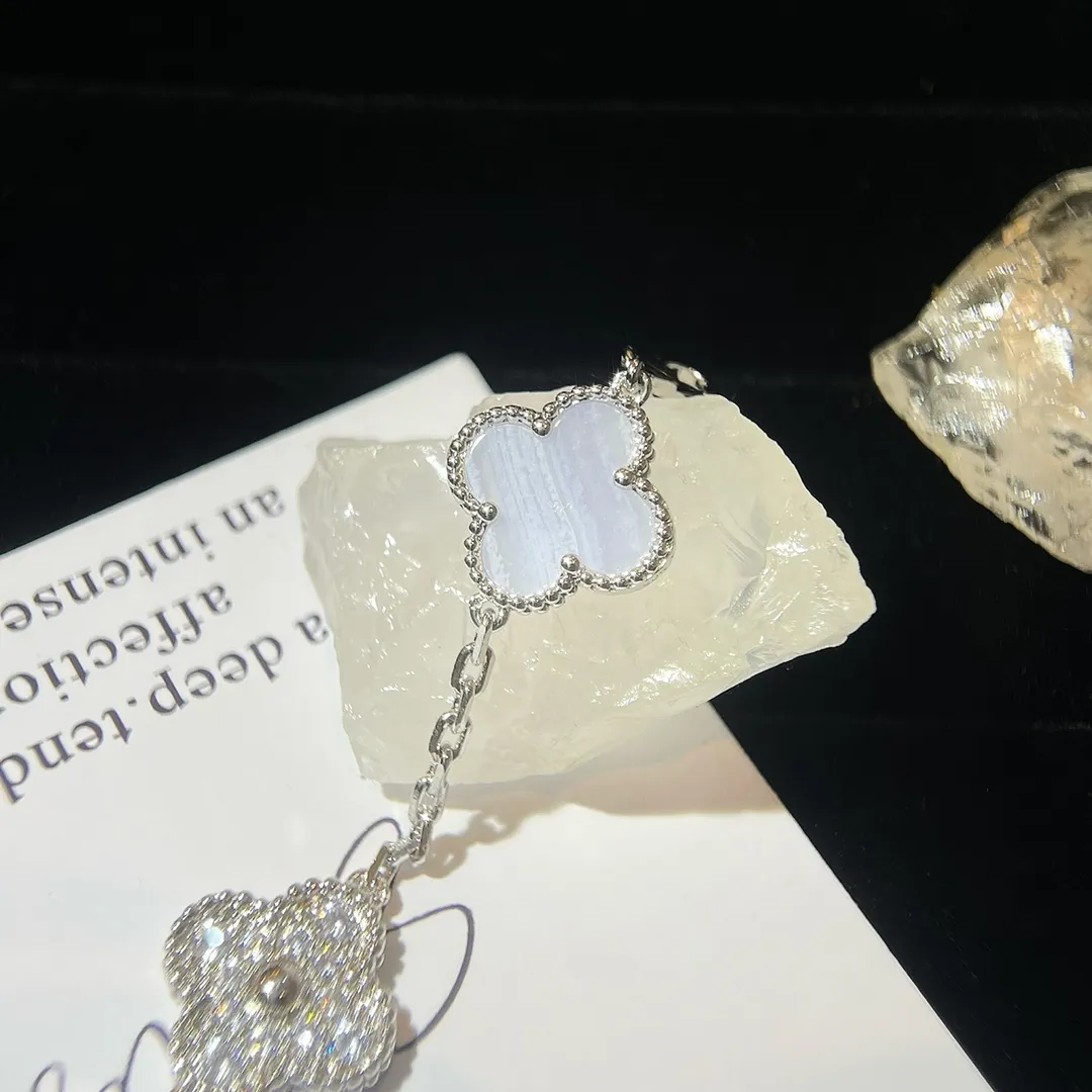 Amethyst Diamond Interlock Bracelet view 6