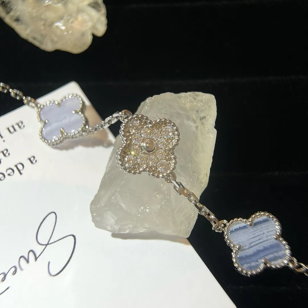 Amethyst Diamond Interlock Bracelet view 7