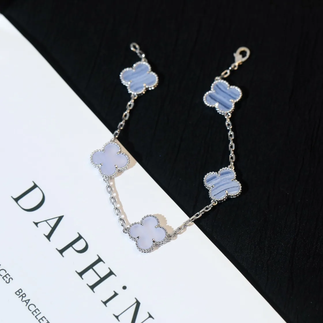 Amethyst Five-Flower Bracelet view 3