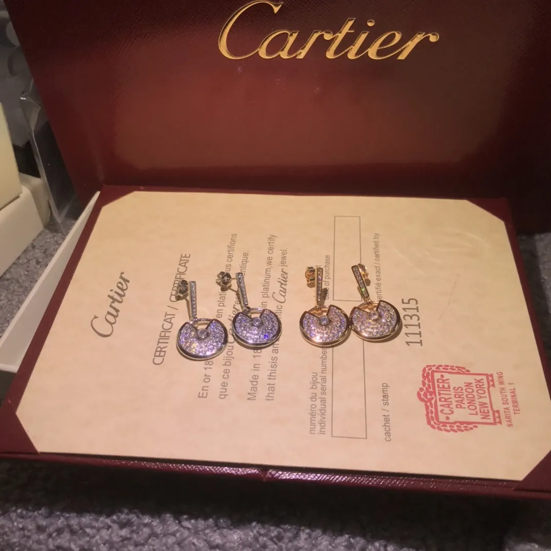Amulet Diamond Earrings view 8