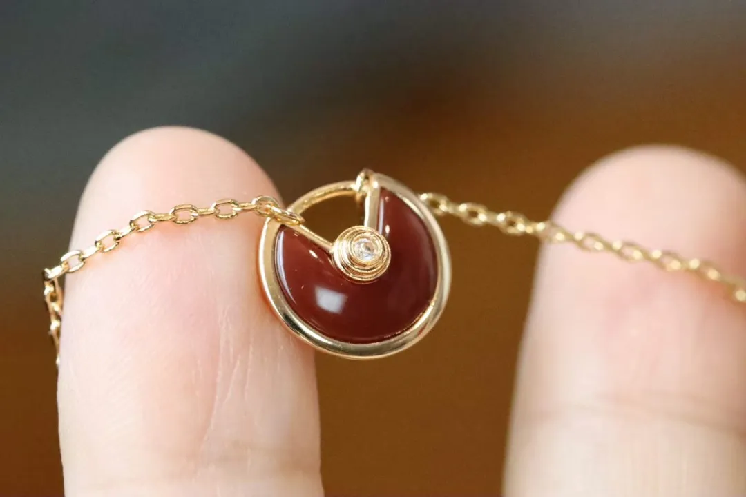 Amulette Red Agate Necklace view 2