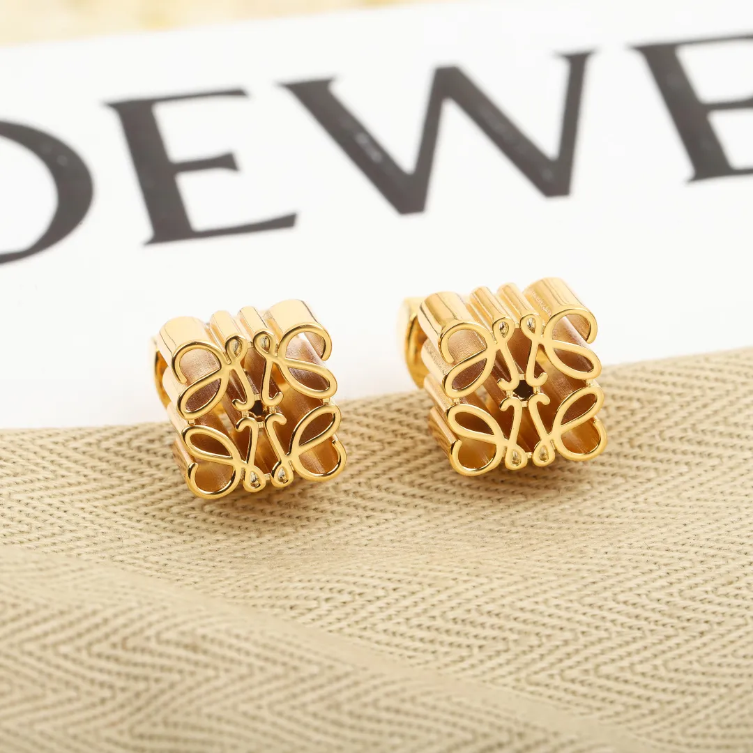 Anagram Diamond Stud Earrings view 3