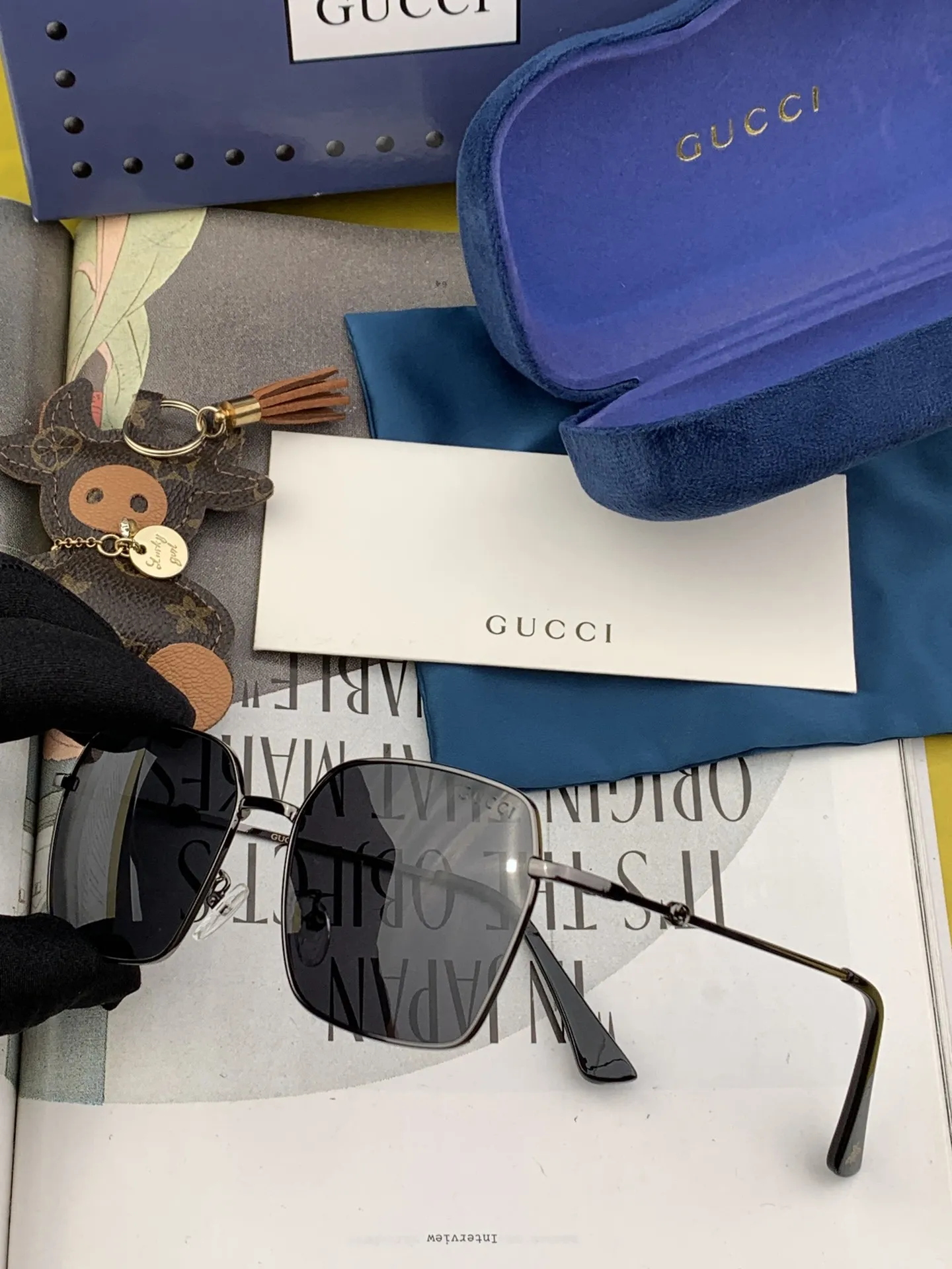 Gucci Ace Sunglasses [y-9glw] view 5