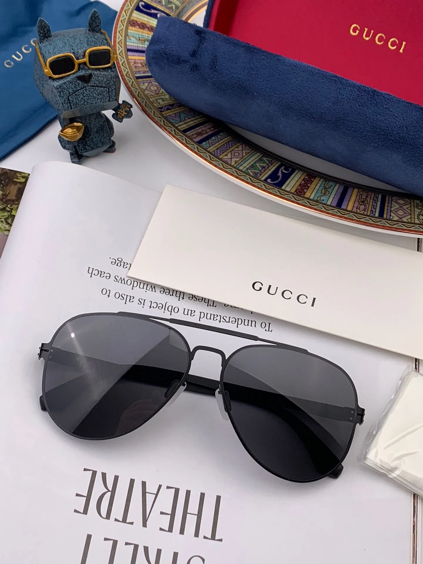 Gucci Ace Sunglasses Nylon [LARQZA] view 2