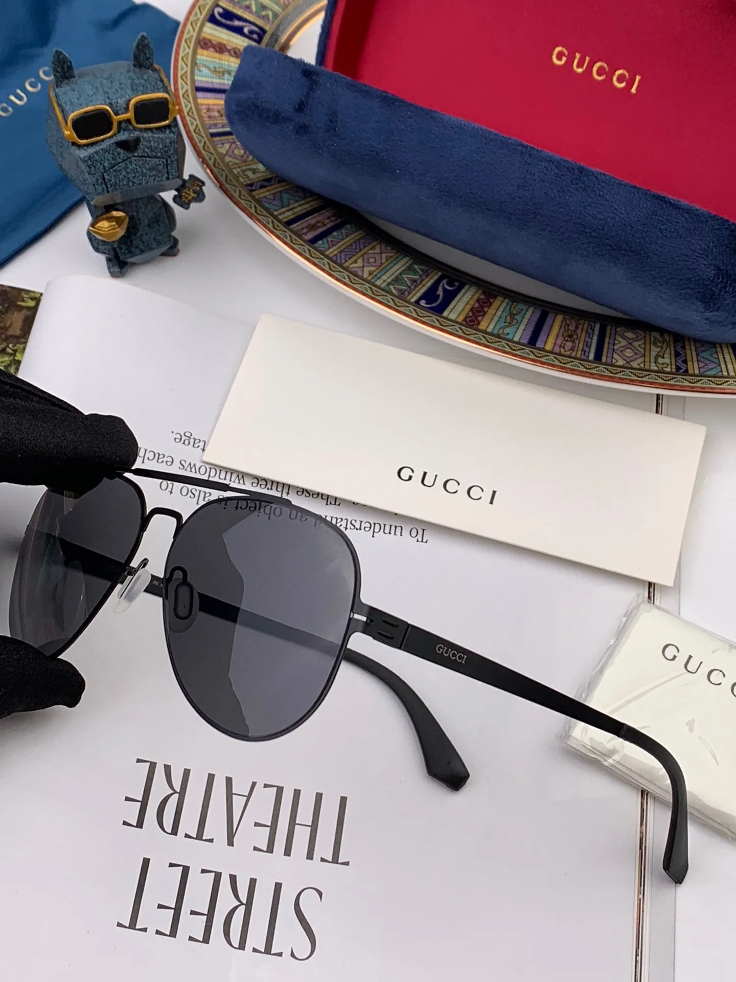 Gucci Ace Sunglasses Nylon [LARQZA] view 3