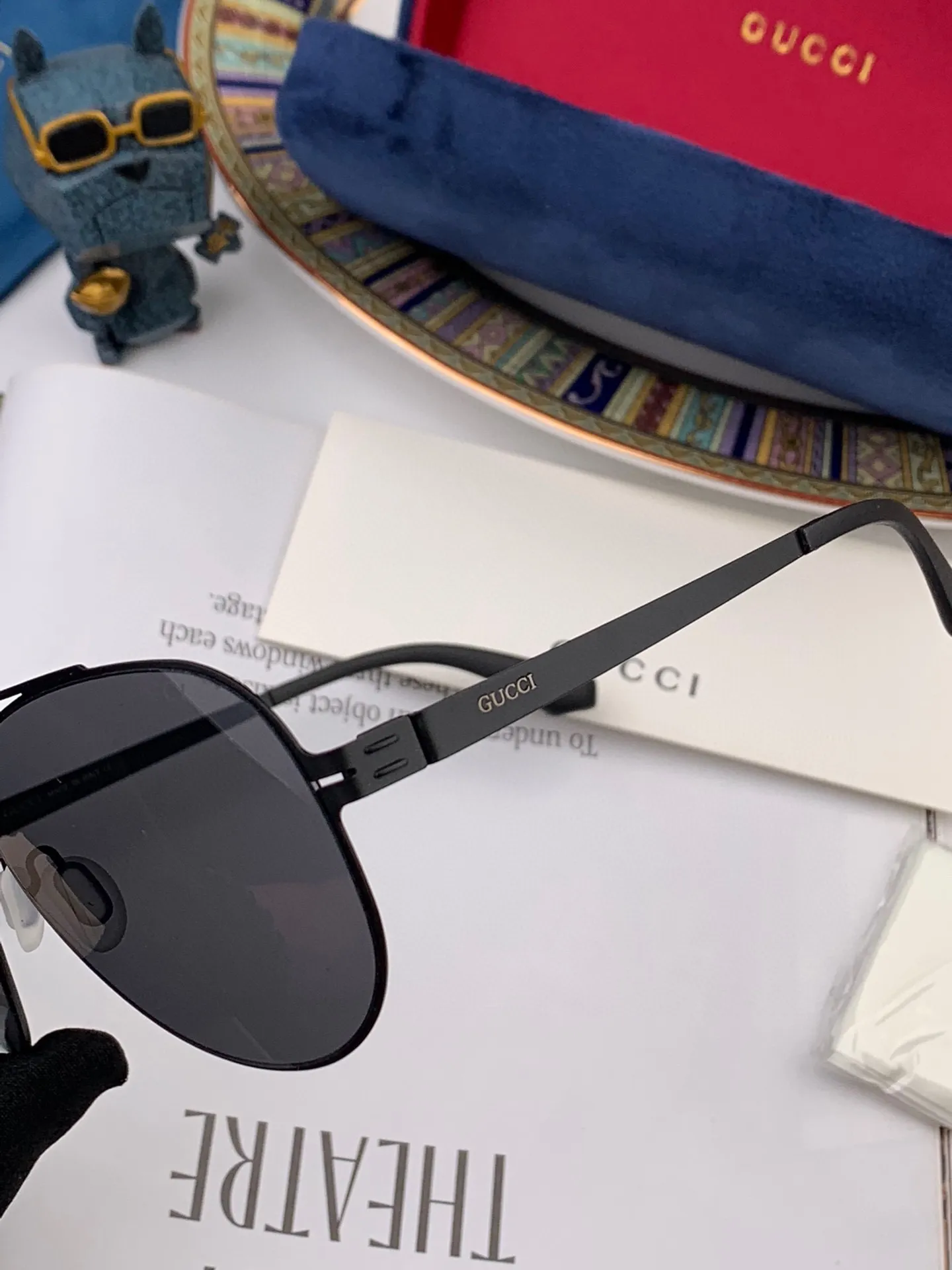 Gucci Ace Sunglasses Nylon [LARQZA] view 4