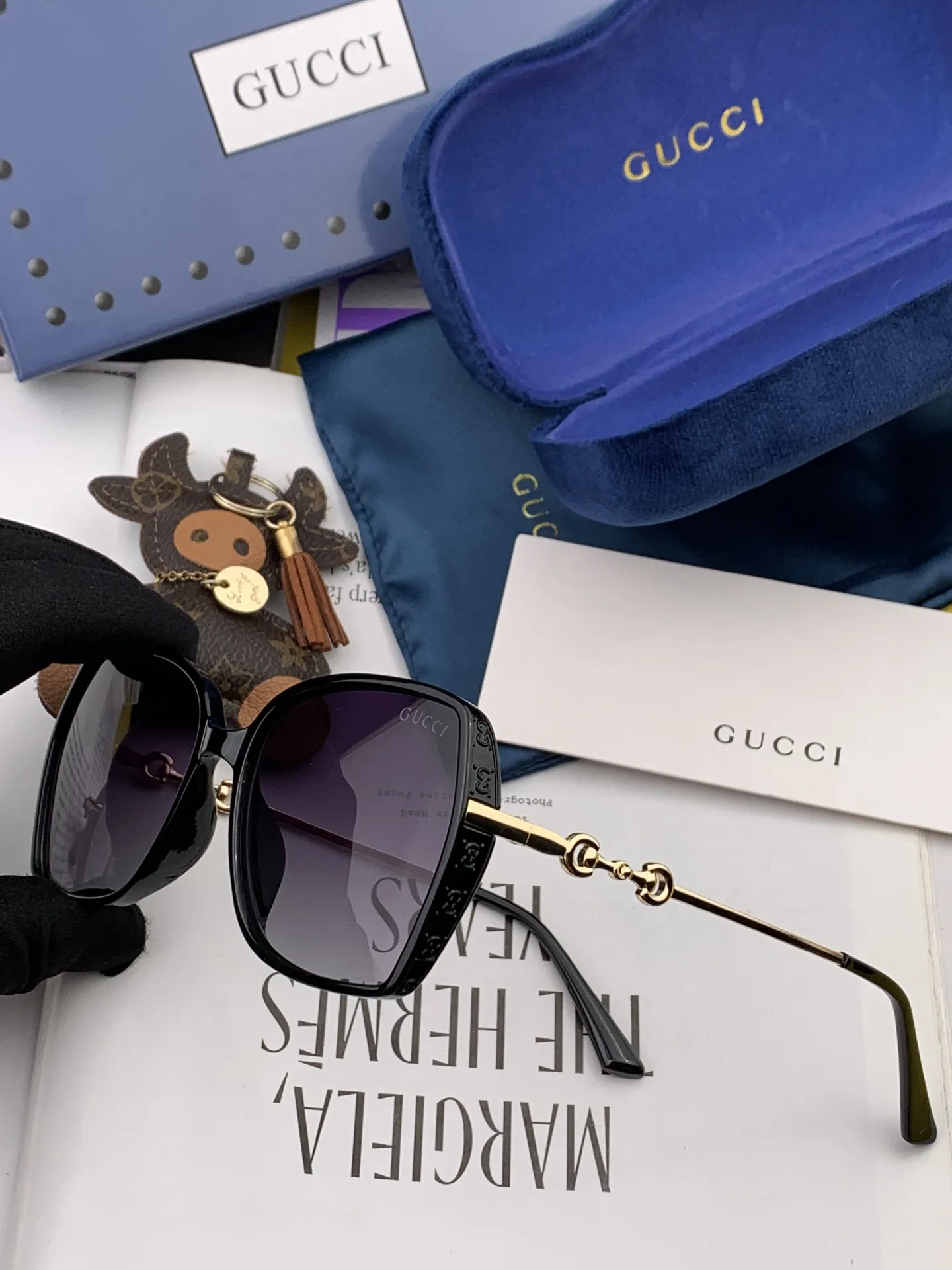 Gucci Ace Sunglasses Purple [c0XzDA] view 7