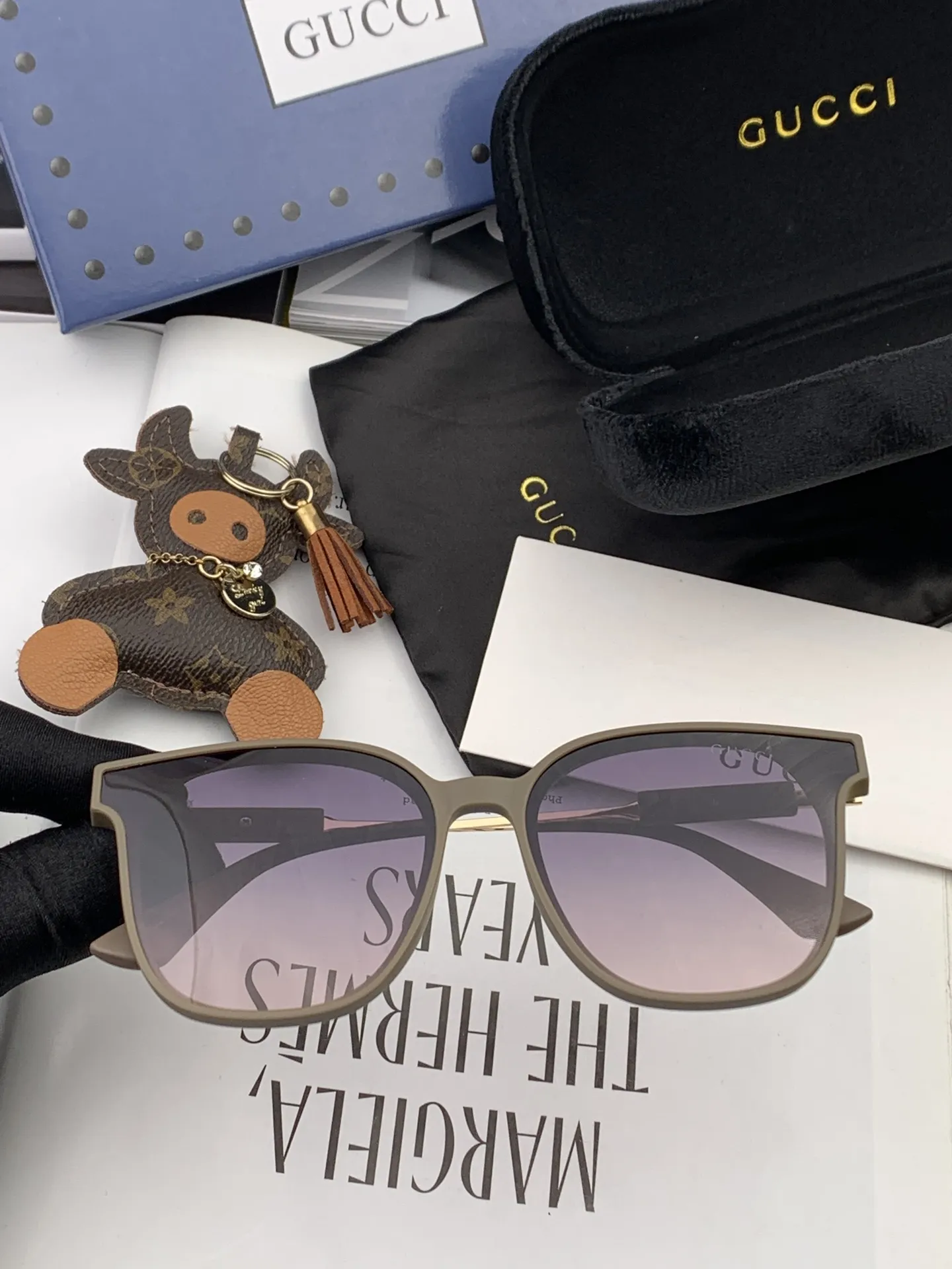 Gucci Ace Sunglasses Red view 5