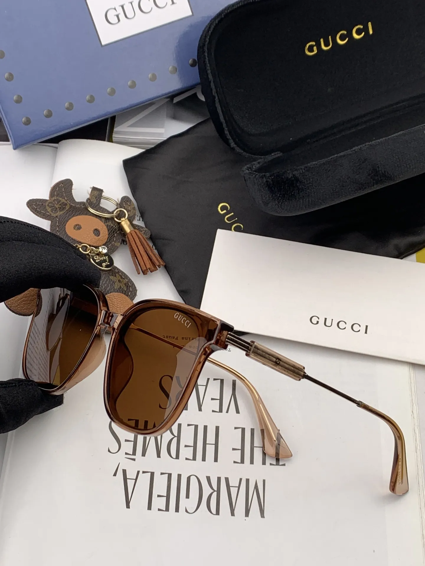 Gucci Ace Sunglasses Red view 6