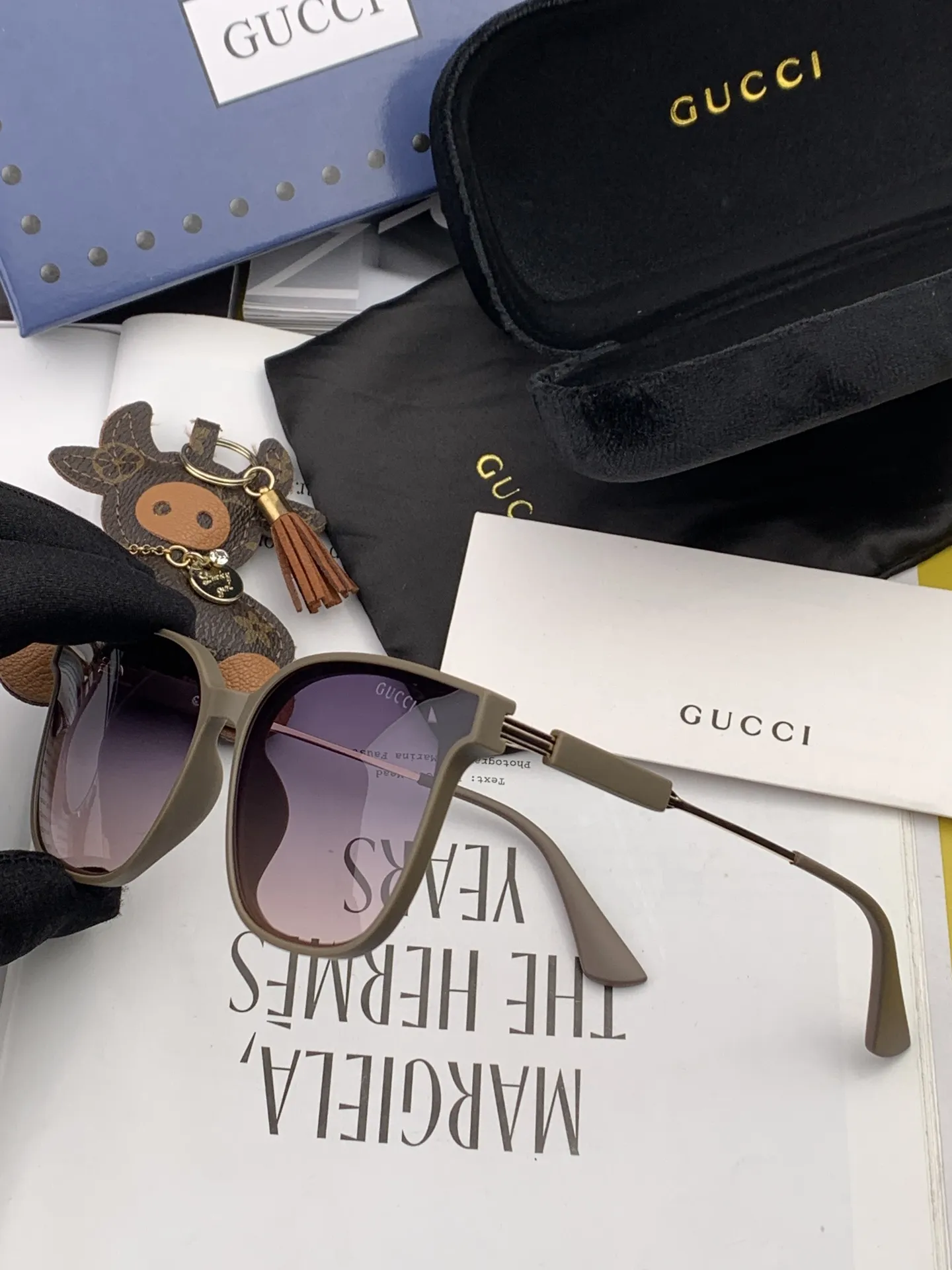 Gucci Ace Sunglasses Red view 8