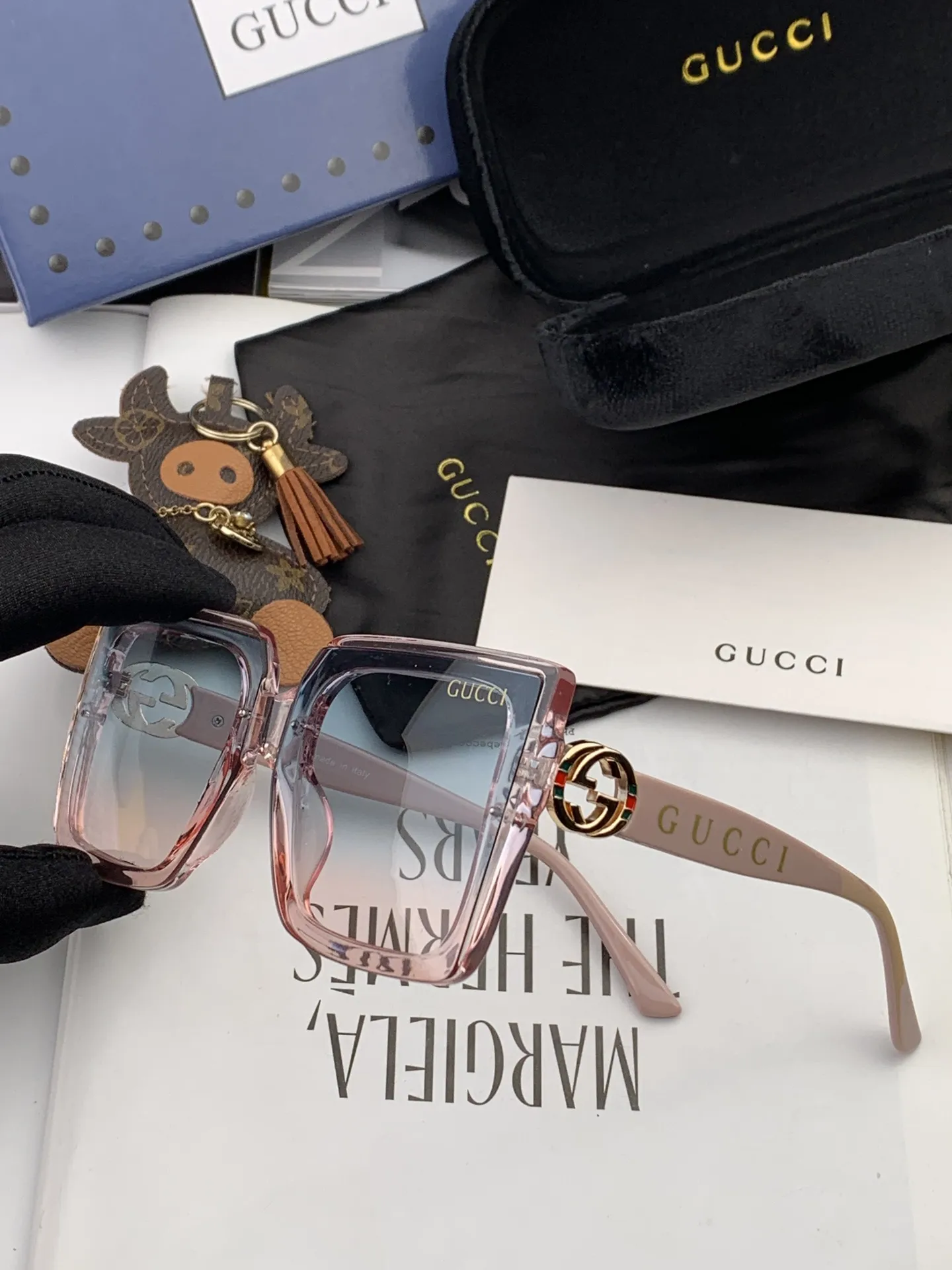 Gucci Ava Sunglasses [4x1nkg] view 6
