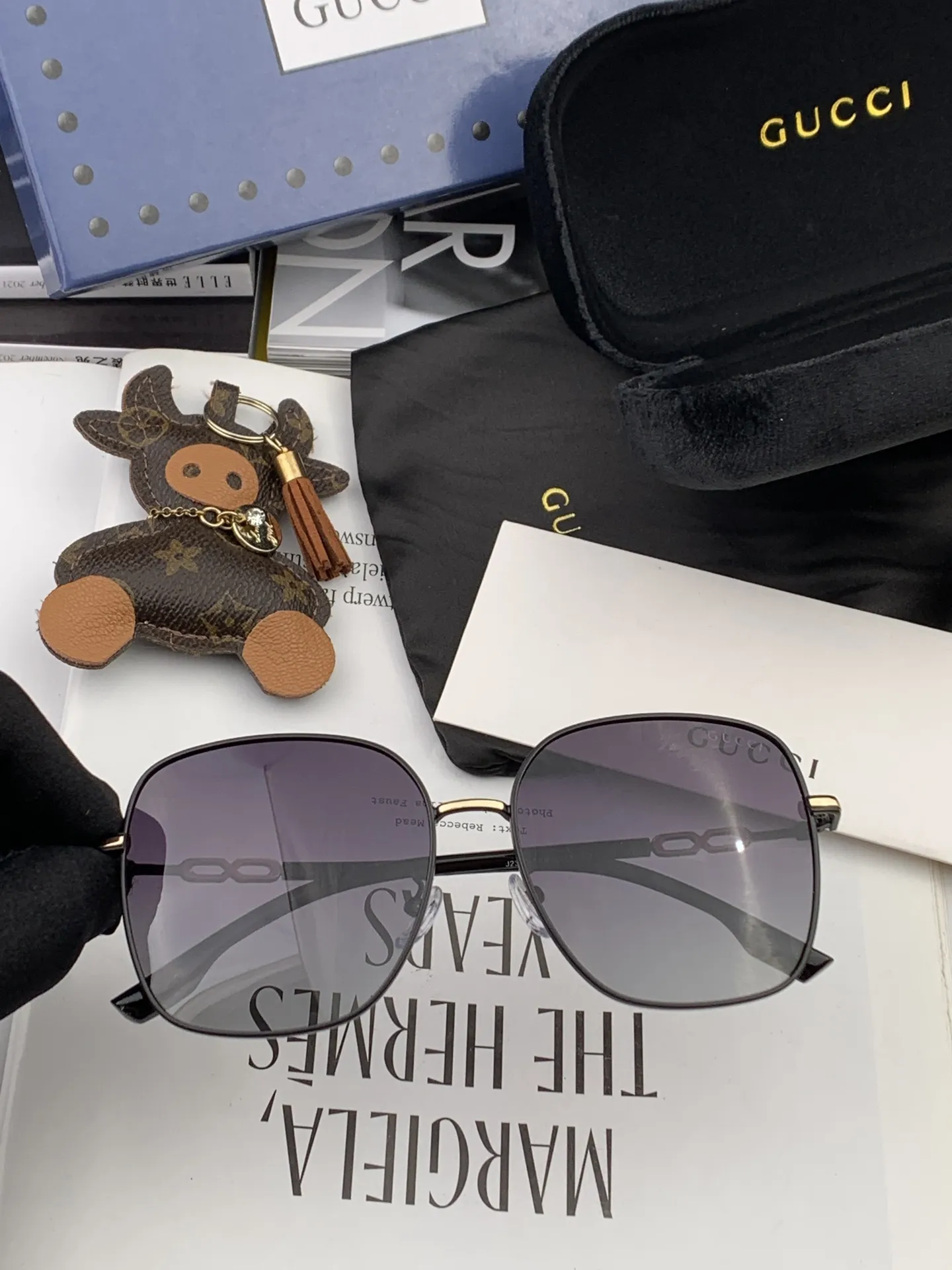 Gucci Ava Sunglasses [UY9-aw] view 4