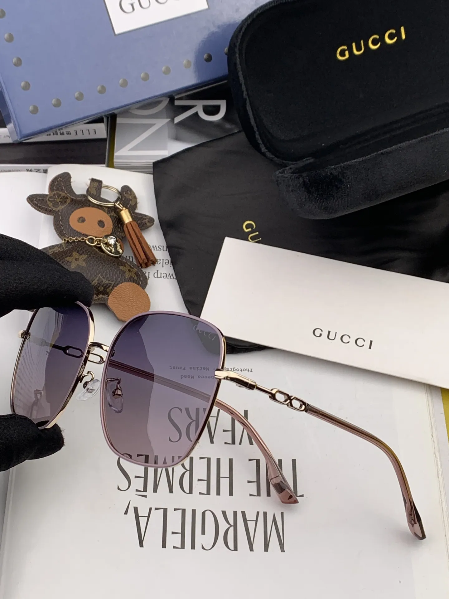 Gucci Ava Sunglasses [UY9-aw] view 6