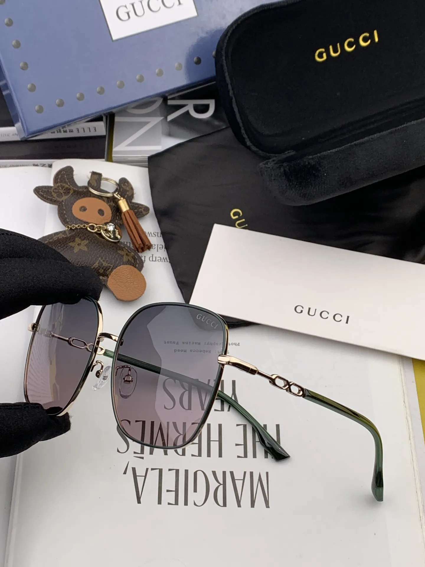 Gucci Ava Sunglasses [UY9-aw] view 8