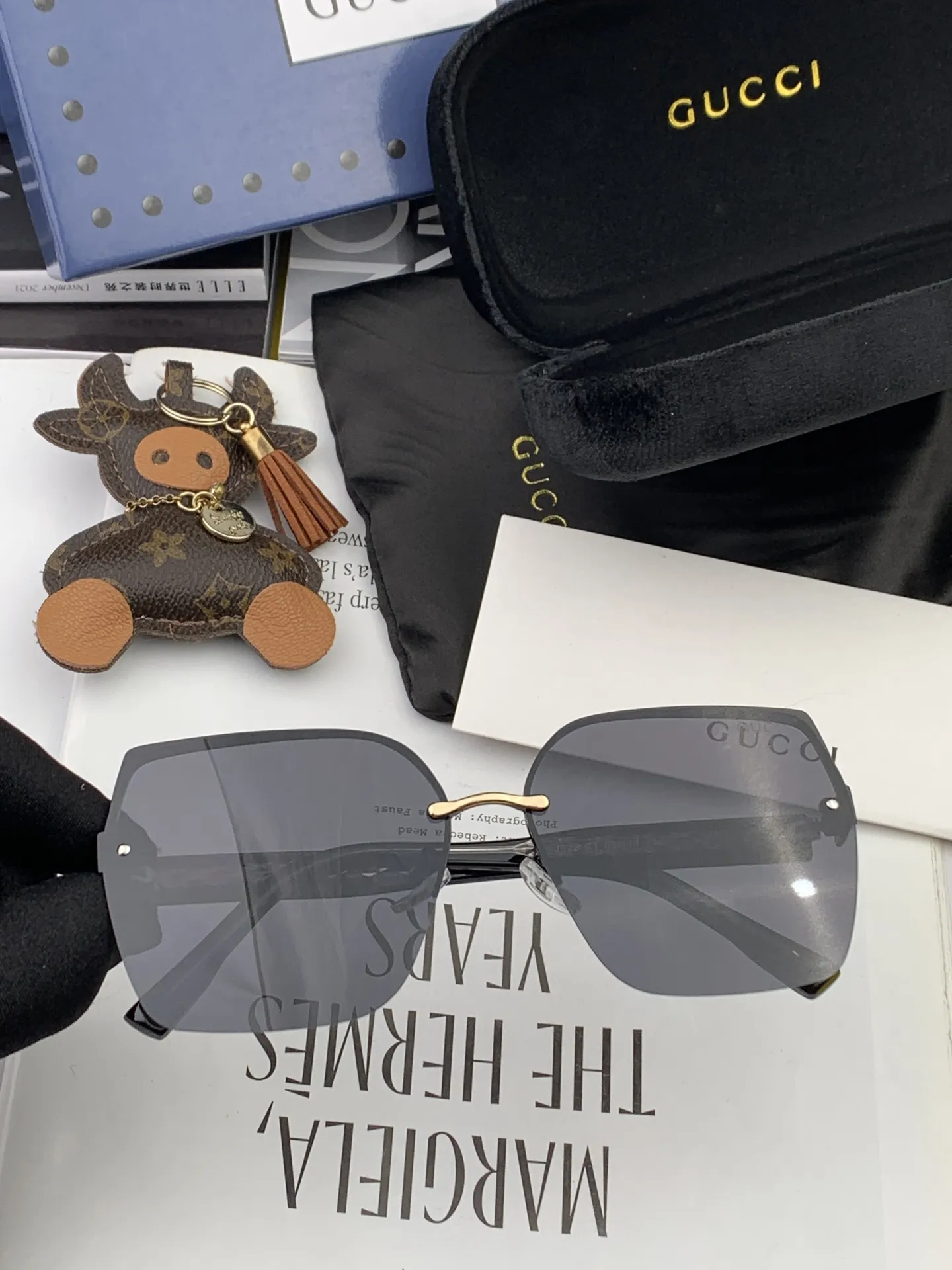 Gucci Ava Sunglasses [hmpnjA] view 6