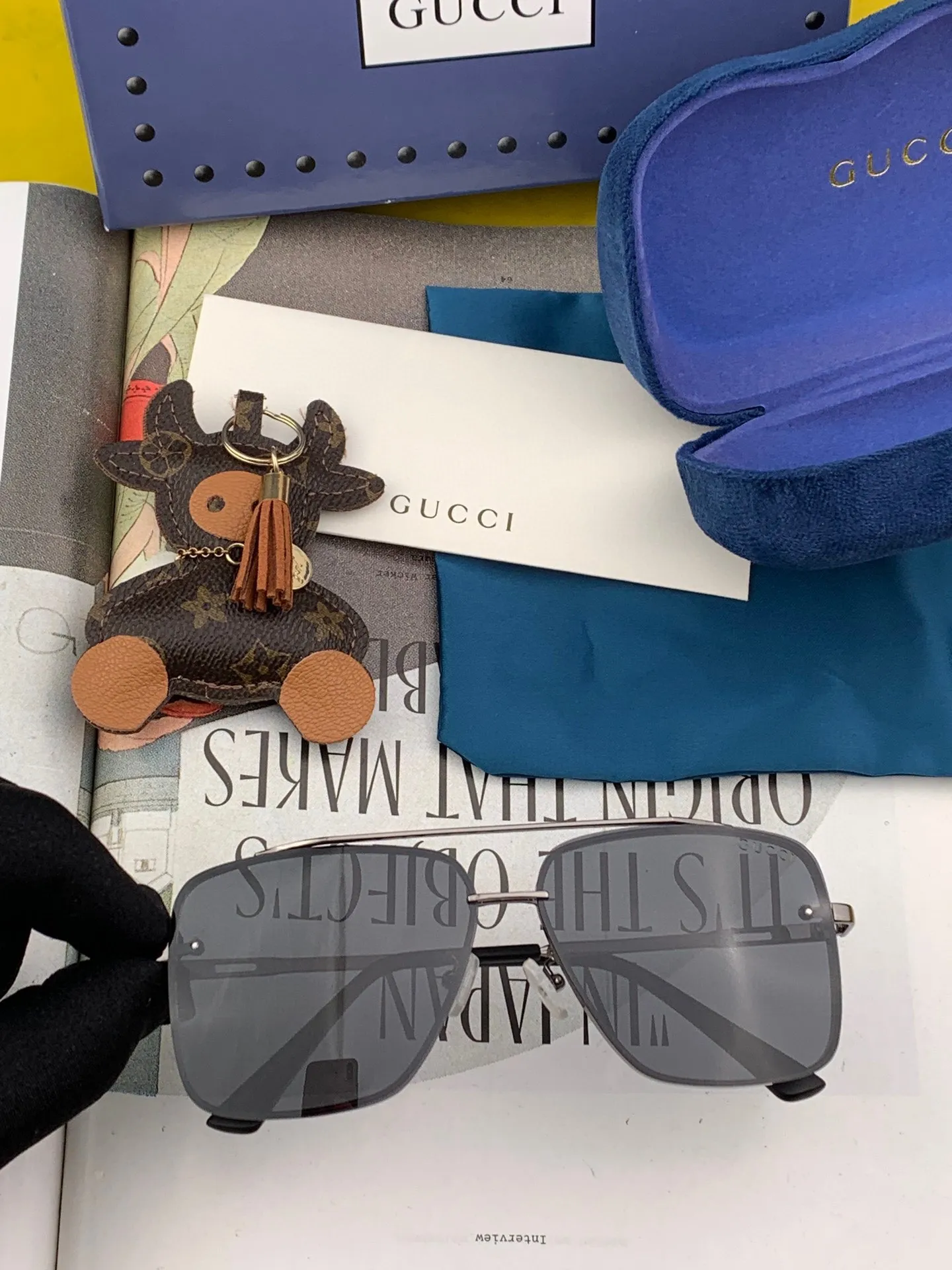 Gucci FF Sunglasses [5X2kGQ] view 5
