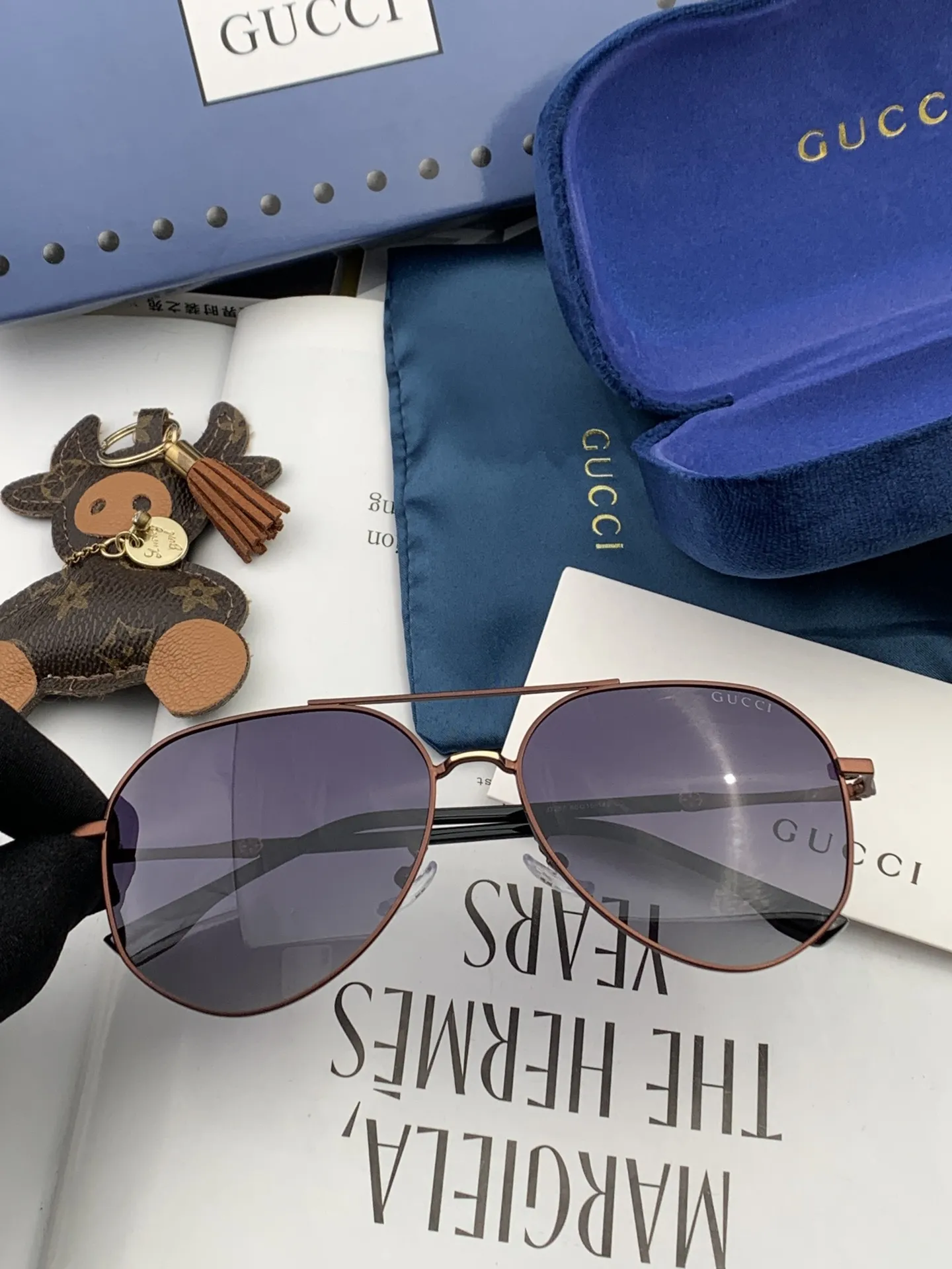 Gucci FF Sunglasses [leCaNw] view 4