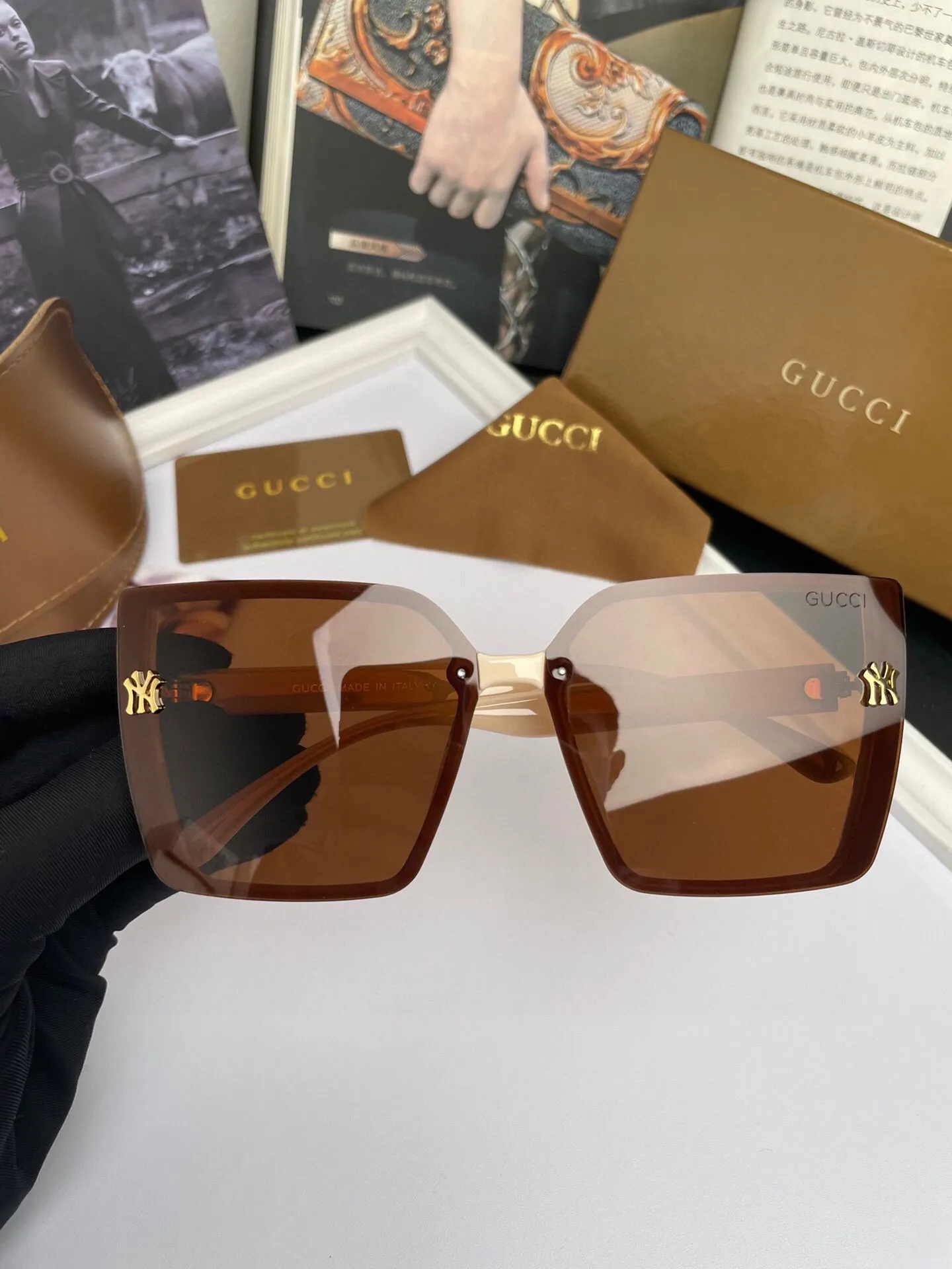 Gucci FF Sunglasses [m2Qpiw] view 4
