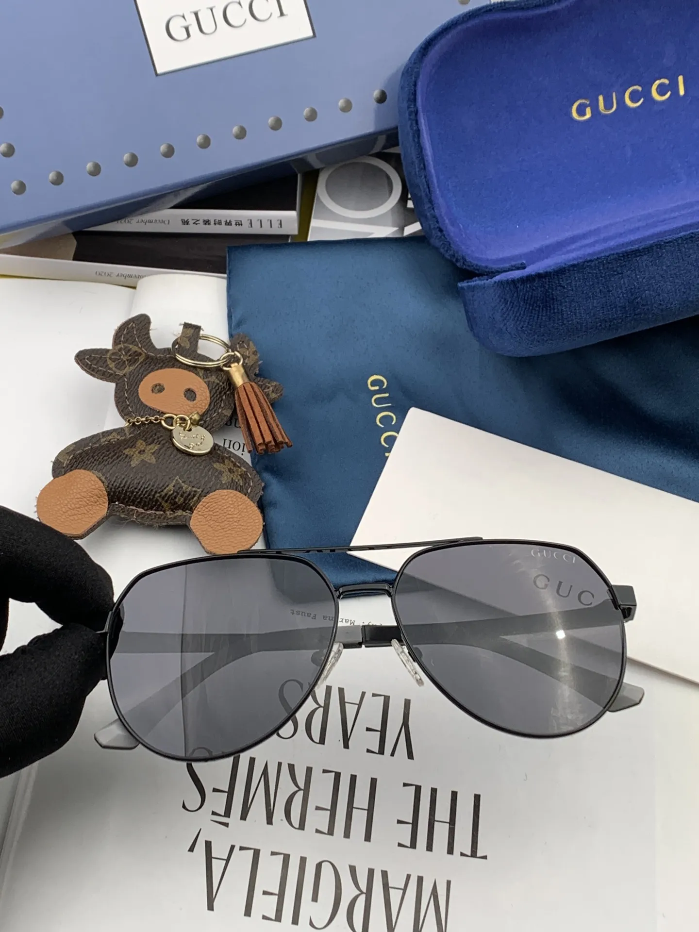Gucci FF Sunglasses view 3