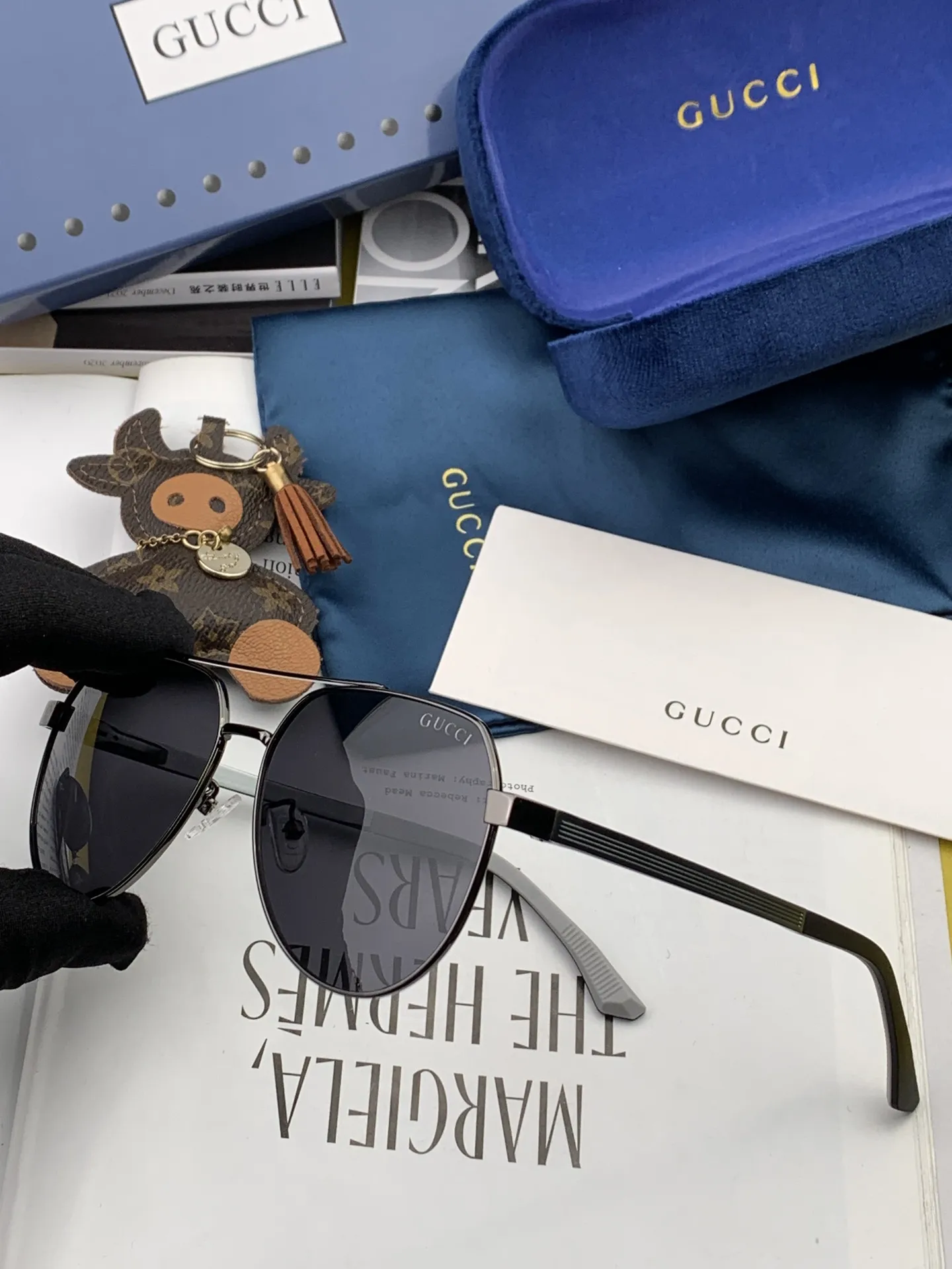 Gucci FF Sunglasses view 5