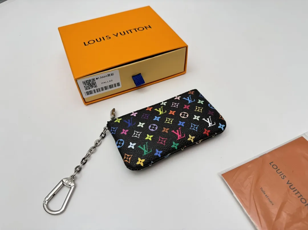 Louis Vuitton M13664 Black Rainbow 12x7x1.5 view 4