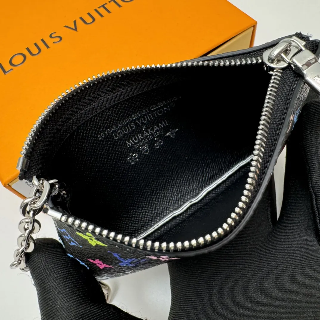Louis Vuitton M13664 Black Rainbow 12x7x1.5 view 6