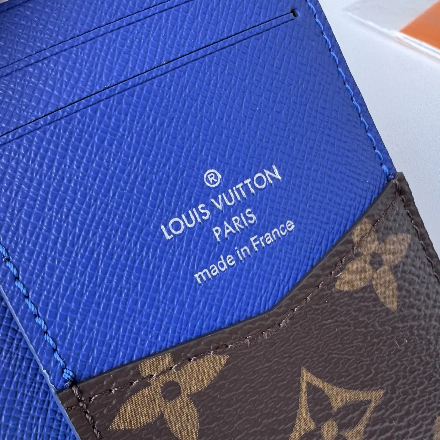 Louis Vuitton Organizer de Poche Blue 7.5x11.1x1cm view 6
