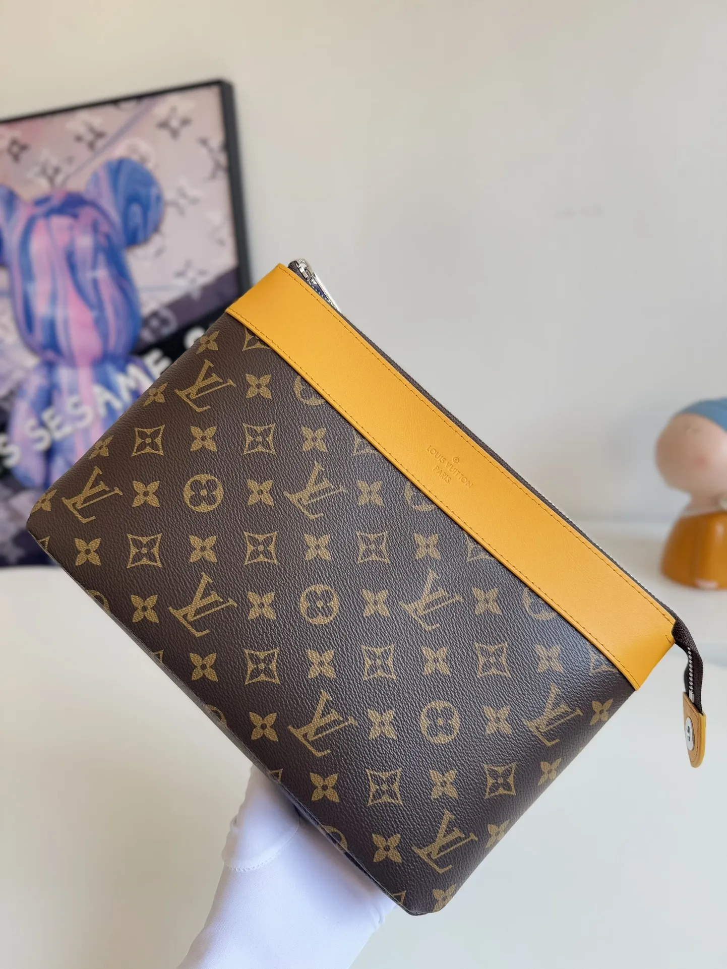 Louis Vuitton Pochette Voyage Souple Yellow 30cm view 6