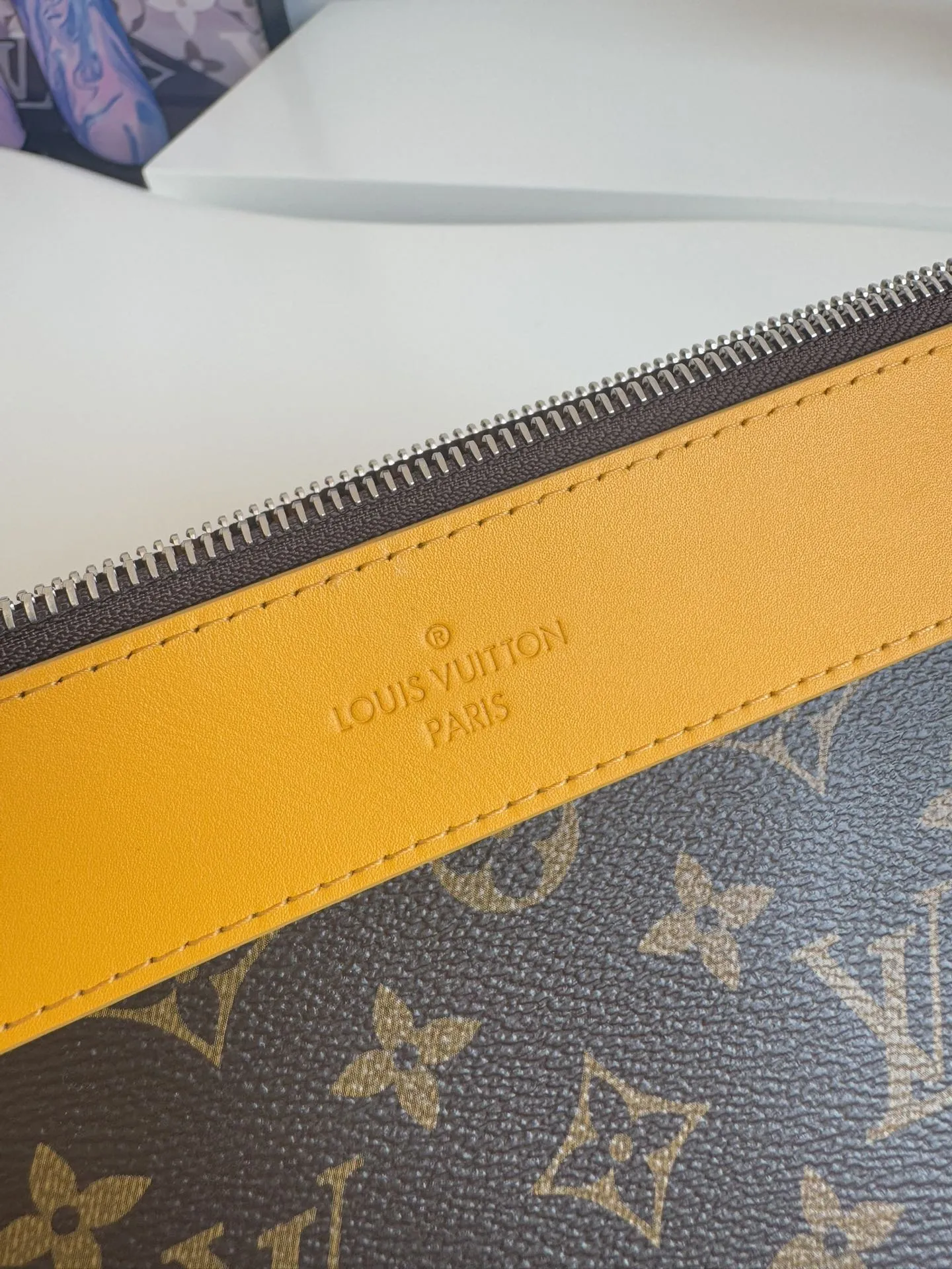 Louis Vuitton Pochette Voyage Souple Yellow 30cm view 7