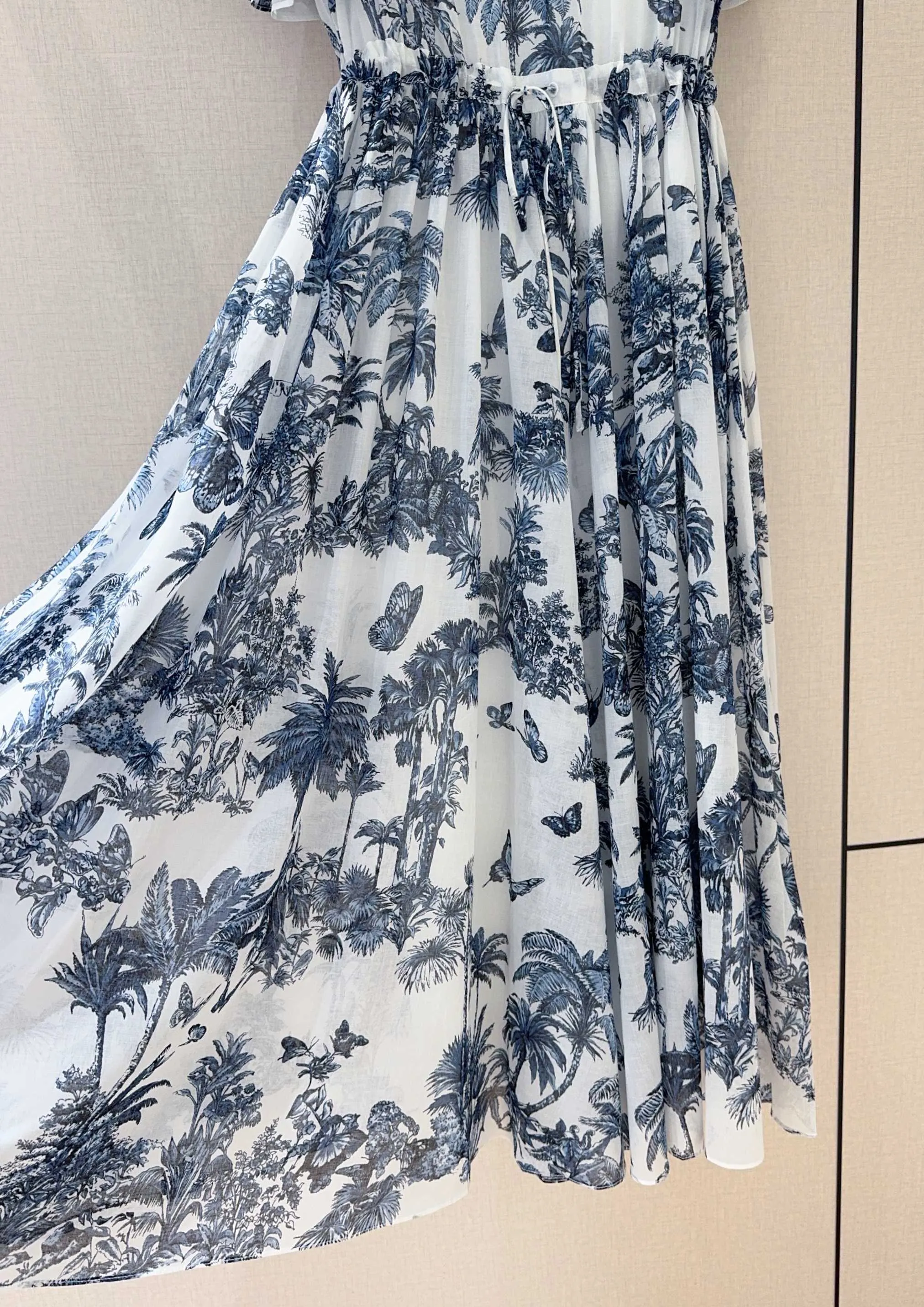 Airy Cotton Ruffle Dress view 2